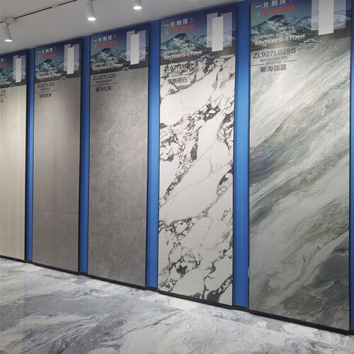 简约现代客厅电视背景墙大理石岩板900x2700大板沙发影视墙板材