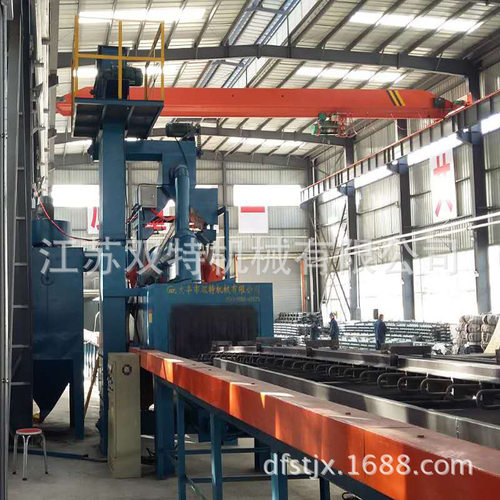 厂家供应 型材除锈机 HPQ1010通过式型材板材铝材 喷砂抛丸除锈机