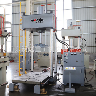 沃达200吨电机定子入壳压装机500吨电机装配移动工作台伺服液压机