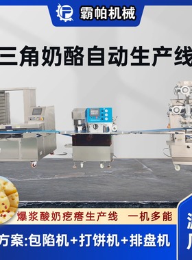 三角奶酪爆浆酸奶生产设备 成型机包馅机配套供应 可定制产能方案