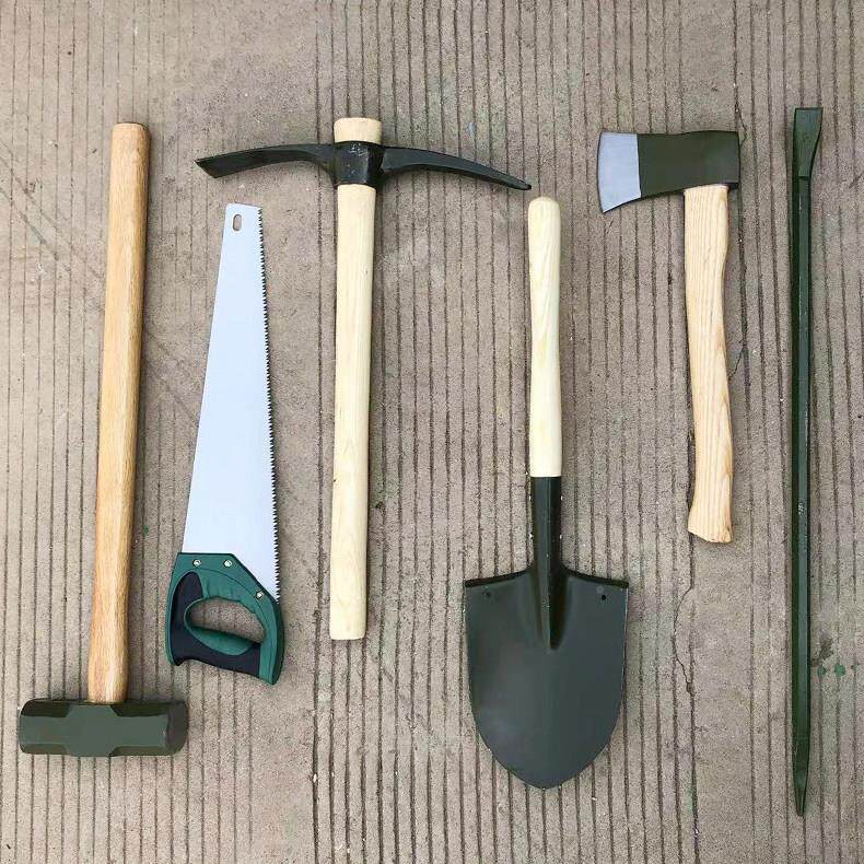 单兵户VVS外工具包组合土木工棍具套装锹洋镐铁锯子斧锤撬应抢急