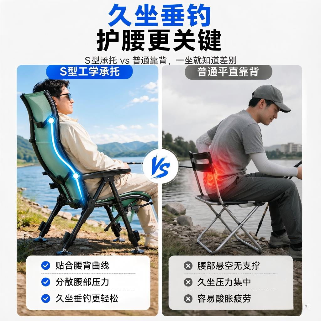 新20用26新款全折叠型欧式钓椅钓鱼专用座椅可携YZY-2026钓式野专