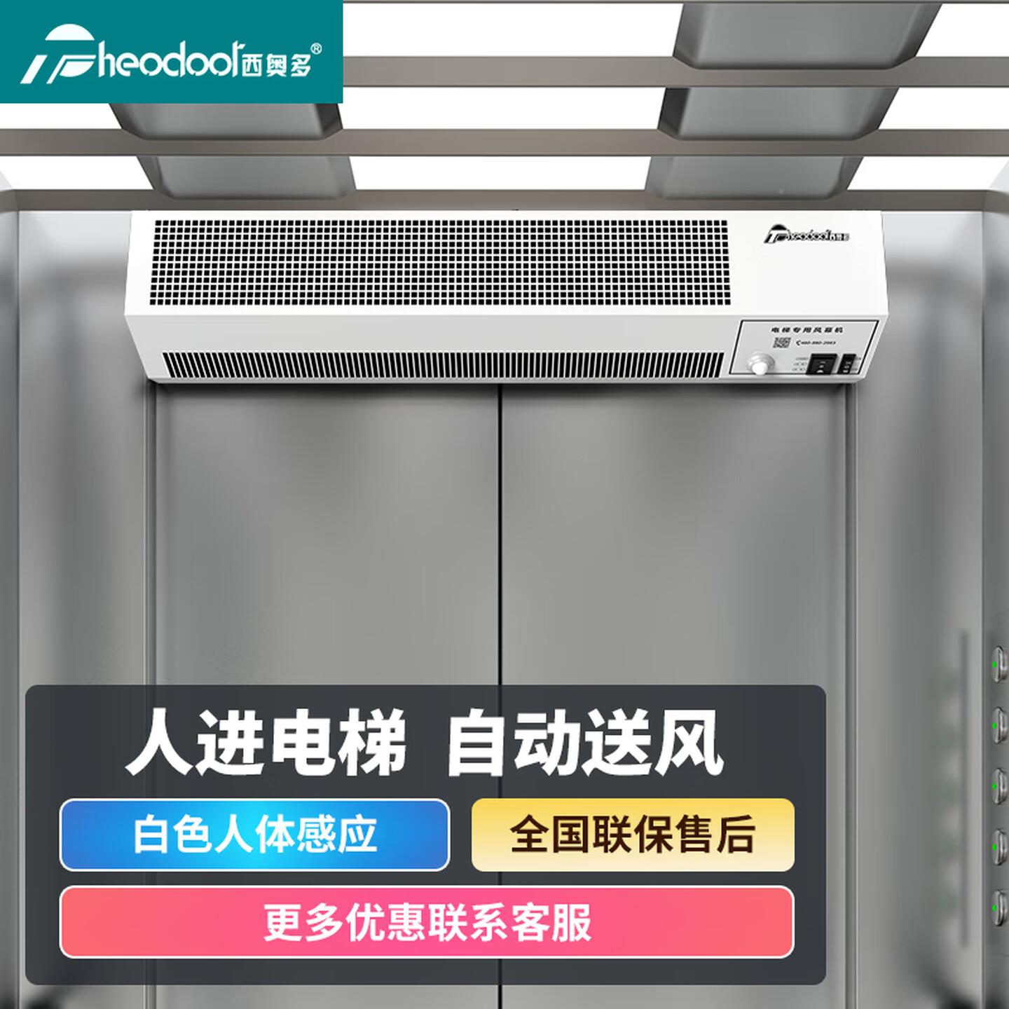 电专用空轿厢风扇空气门人体感风梯帘机电应梯气门0.FM-1008D82米