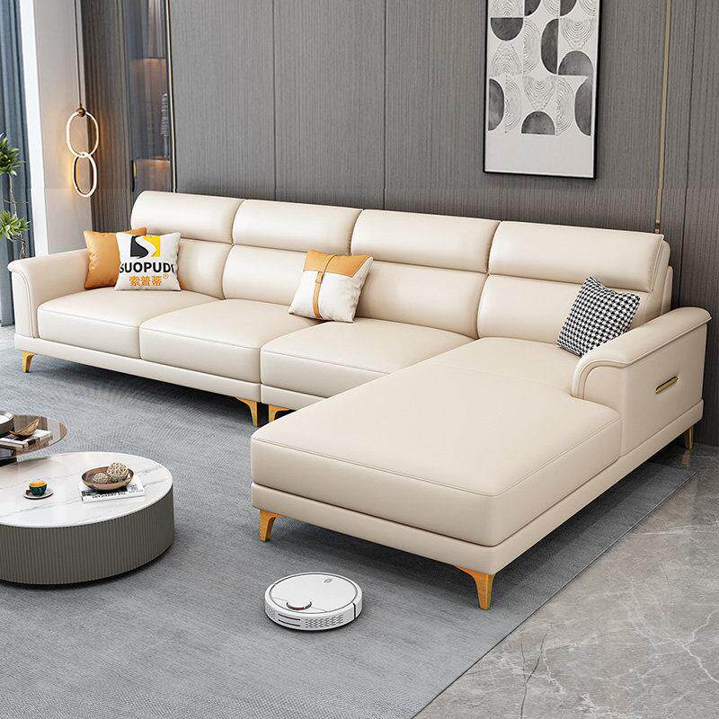 全真皮沙发客厅2025新款现代简约意式轻奢头层牛皮贵妃沙发小户型