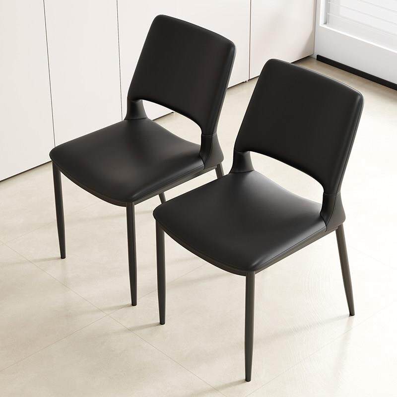 餐椅家用现代极简轻奢意式高级感餐桌椅子北欧简约设计师靠背凳子