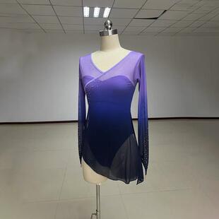 舞研依库古典舞身韵舞蹈纱衣练功服女连身基训毕业汇报民族民间舞