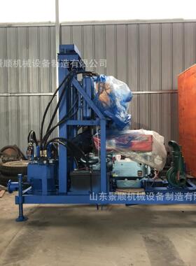 22马力柴油液压打井机 农田灌溉家用水井钻机 牵引式轮胎钻井机