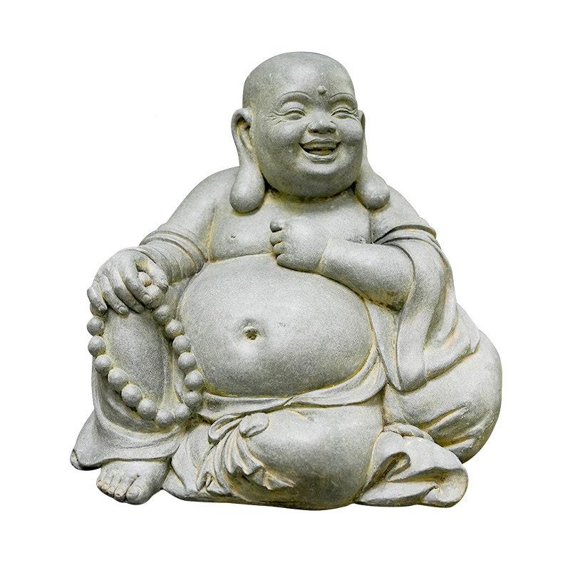 饰造水磨中式户外庭院禅意笑佛大肚弥勒佛花园景布坊smf-ddml置人