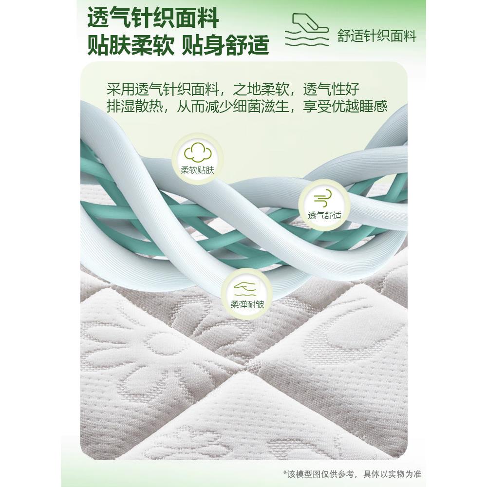 丽兰乳胶床垫人弹簧席梦思单依朱丽叶双床包垫 偏软尺寸可定制 邮