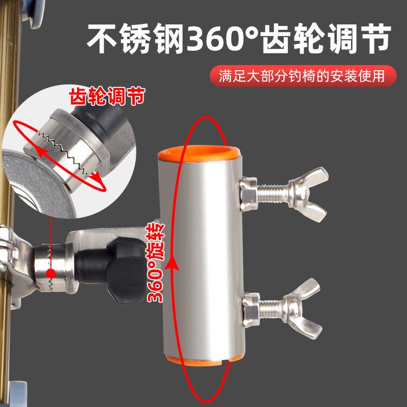 钓哈pj-02不锈钢加厚欧式钓椅架加长钓架鱼伞哈固伞定通用型钓伞