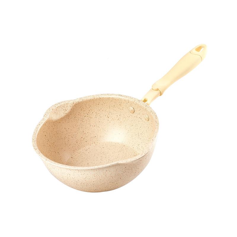 麦饭石不锅号炒锅家用电磁专用炒菜平底瓦斯炉适用小沾型小炉轻便