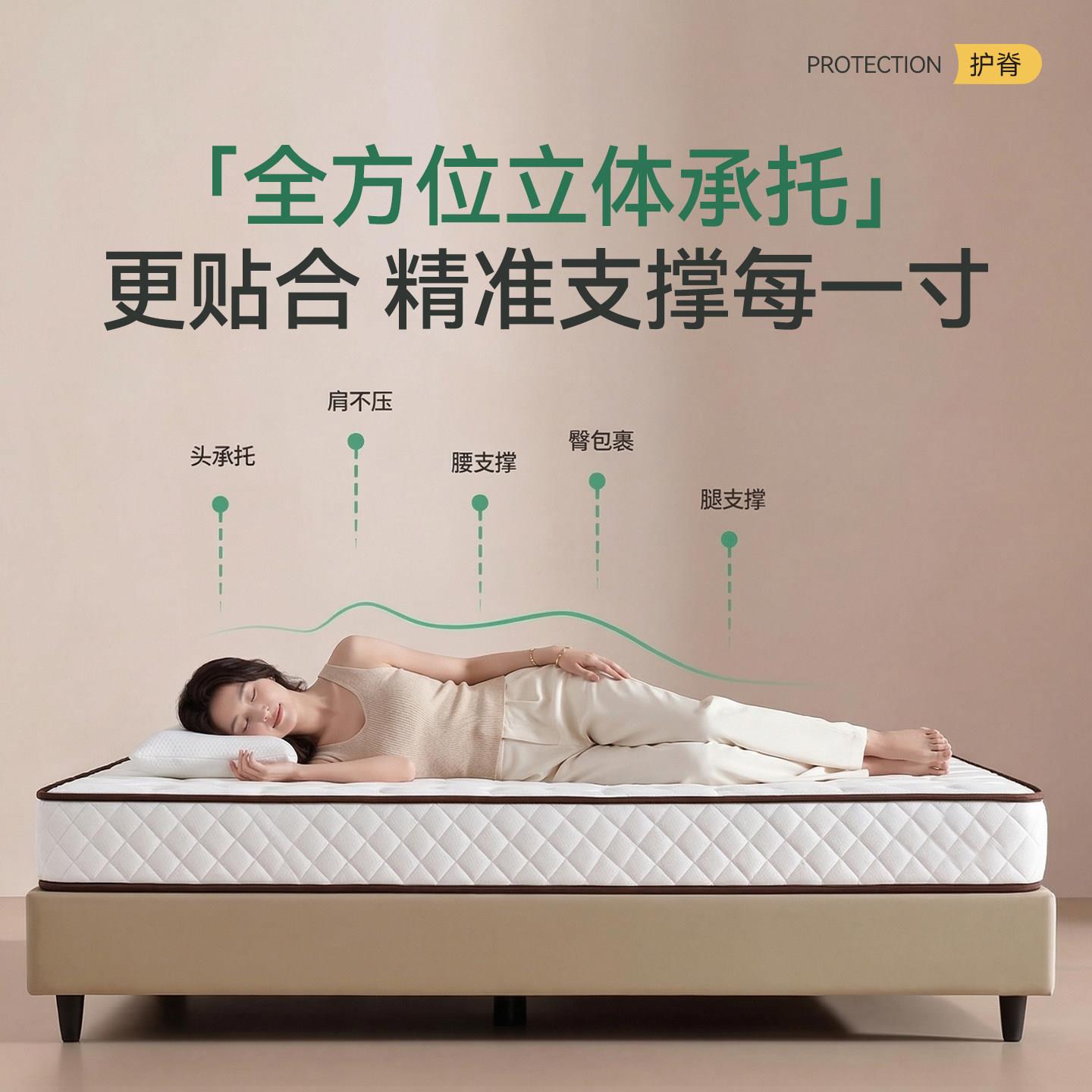 家用弹簧床垫床垫2c0m厚簧席梦思1弹簧床垫8×200独立弹1米5高质