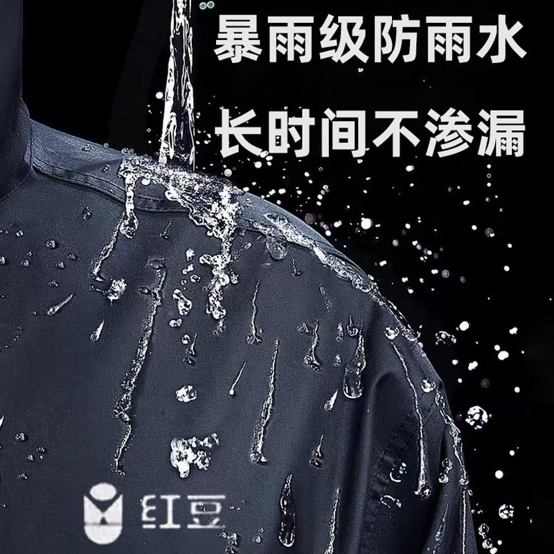 裤男款外送手雨衣雨套装全身防暴雨电动/红机车士骑两件男式防雨