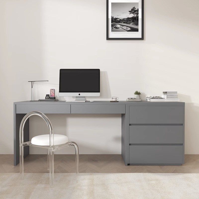 家用书桌斗柜一体学生学习桌现代简约书房卧室电脑桌写字书桌组合,住宅家具,电脑桌,淘宝优惠券,粉丝福利购,淘宝优惠卷