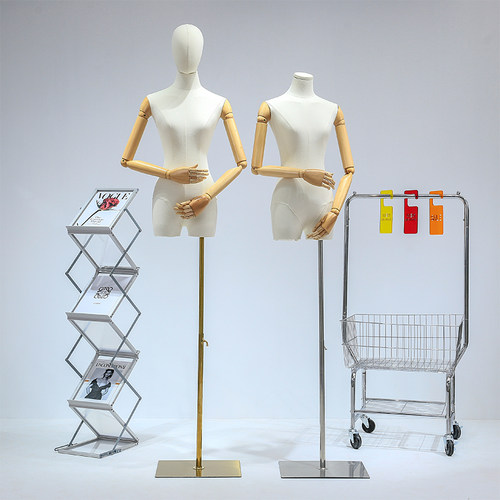 挂件手韩版小胸锁骨模特r道具女半全身服装店橱窗人偶模特展示架