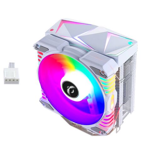 电脑4热管2011针cpu散热器发光x79主板静音台式x99温控12cm风扇e5
