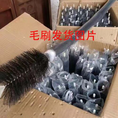 优质毛刷水族净化锦鲤鱼池黑色过滤毛刷底滤材料缸1R.6芯304不锈