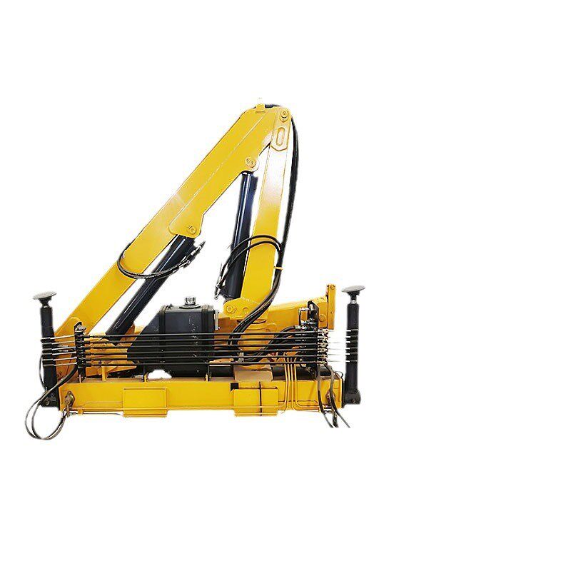 2吨折叠臂随车吊固定式小型 汽车折臂随车吊遥控车载小吊机新品