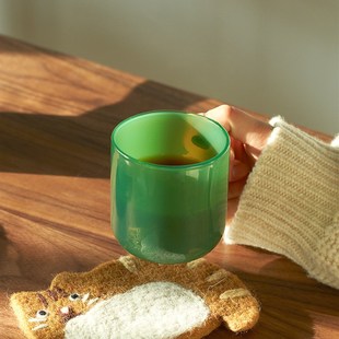 玻璃杯耐热防爆耐高温家用办公室热水杯高颜值高硼硅咖啡杯女