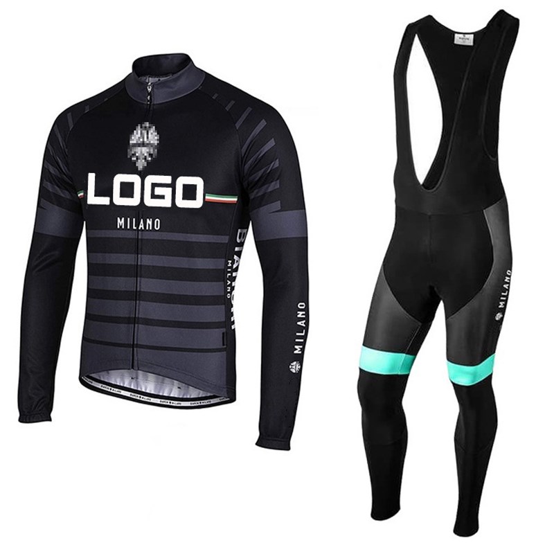 长袖骑行服套装男春秋夏季透气自行车衫公路山地车服车队
