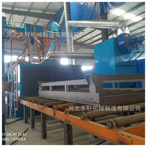 H型钢轨道式抛丸机6抛投8抛投中小型通过式抛丸机焊接架子除锈厂