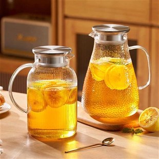 白开水杯耐热茶壶扎壶凉水壶 冷水壶玻璃耐高温家用大容量泡茶套装