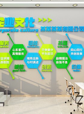 会议企业文化办公室墙面装饰画进门形象背景氛围布置激励志标语贴