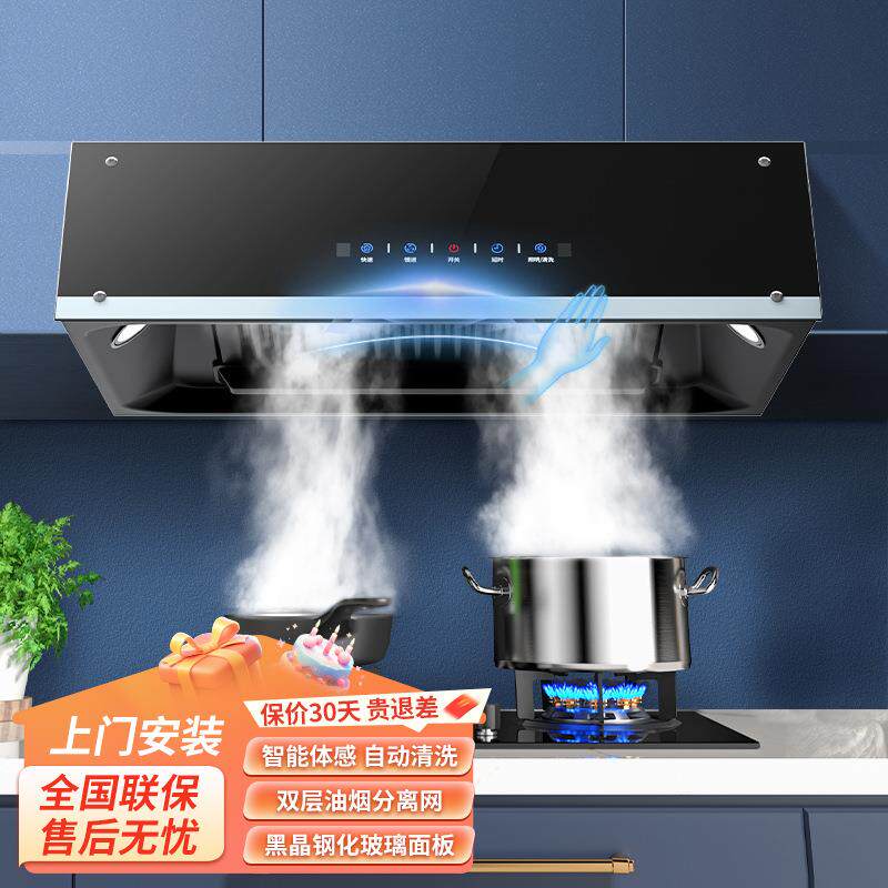 大吸力抽油烟机家用厨房出租房中式小型老式欧式顶吸油烟机