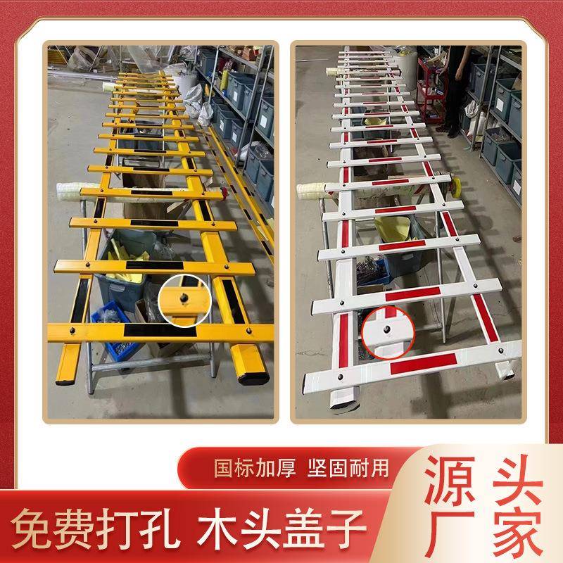 加厚道闸栅栏杆八角电动升降杆铝合金门禁四方杆门卫拦车器升降杆