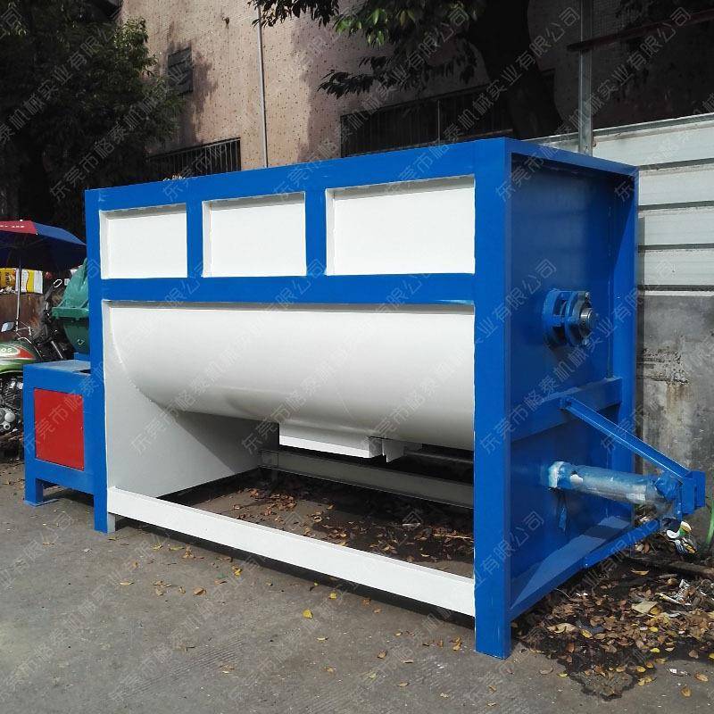 苏州市订购漂白粉肥皂粉卧式搅拌机不锈钢双螺带混合拌料专业