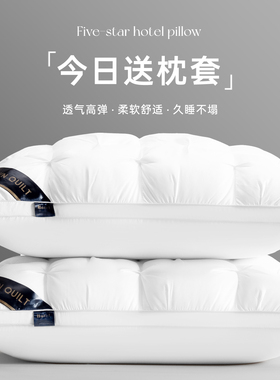 2026五星级酒店专用枕头枕芯护颈椎助睡眠不塌陷单双人一对装家用