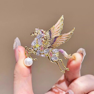 【下单立减20】飞马胸针高档女2026新款气质别针高级感胸花CQF