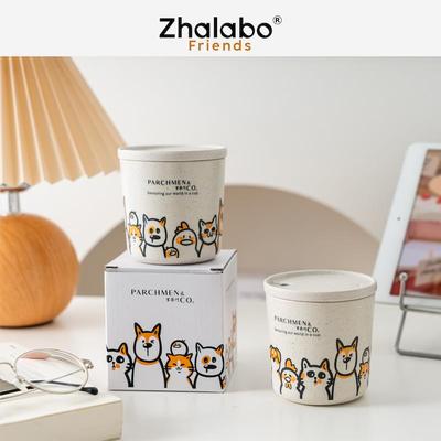 Zhalabo x PARCHMEN&Co. 插画联名款环保咖啡渣杯拿铁杯 240ml