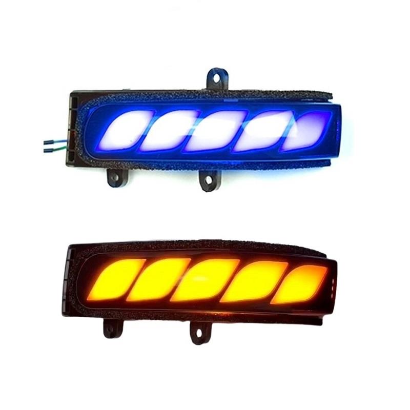 适用06六代凯美瑞camry后视镜流水转向灯rumion照地日行灯白蓝光