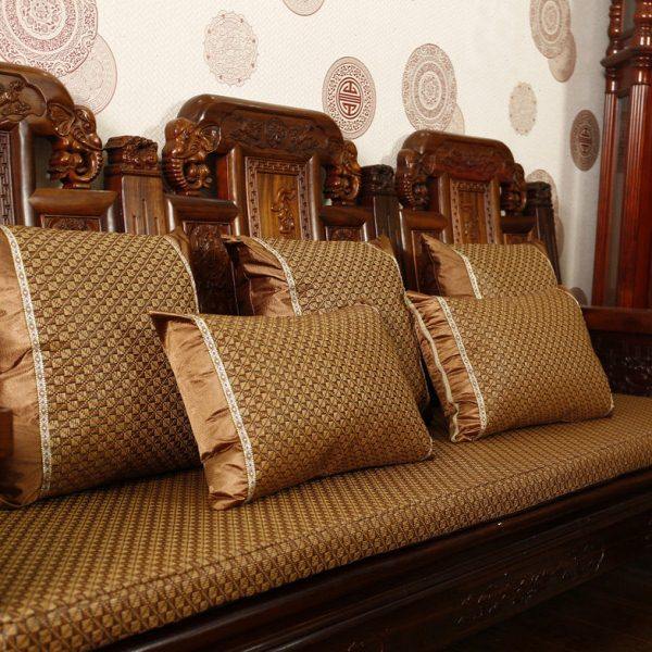 夏季凉席实木沙发垫中式红木沙发坐垫冰藤草席面加厚海绵夏天凉垫,居家布艺,沙发垫,淘宝优惠券,粉丝福利购,淘宝优惠卷