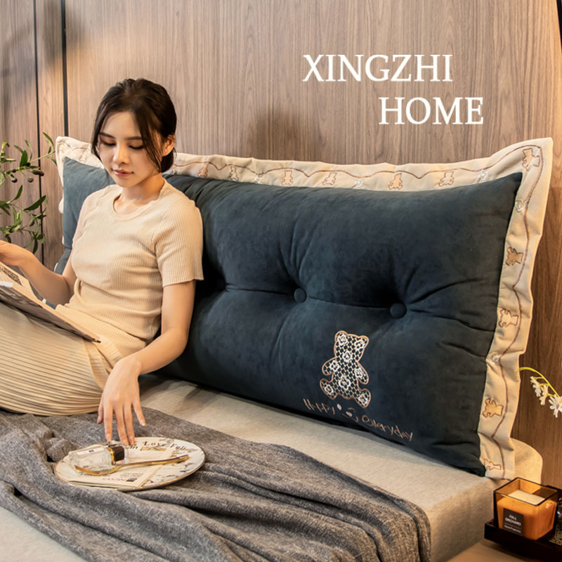 星致家现代简约牀头靠垫长方形A大靠背垫软包牀上靠枕榻榻米岩石