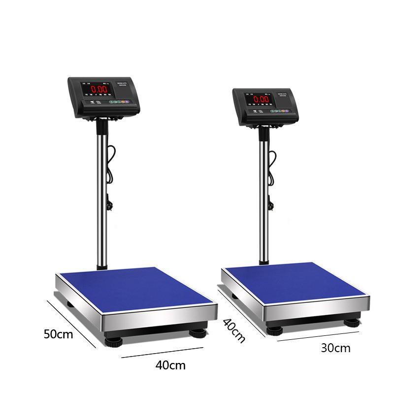 出口工业台秤100kg碳钢加厚电子台秤英文版200kg/10g外贸电子秤