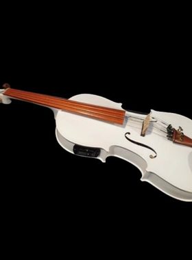 畅想乐器电子白色中提琴  演奏电声中提琴15/16寸  枣木配件