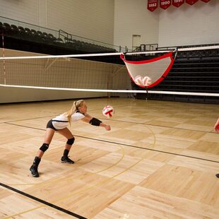 SOEZmm一传网兜SPAS8 传球落点网挂式接球器排球入门训练辅助器材