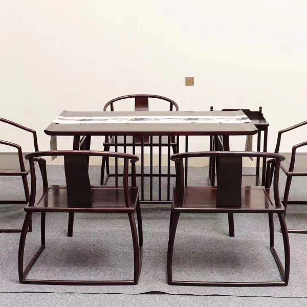 赞比亚血檀新中式茶桌七件套组,住宅家具,家用茶台/茶桌,淘宝优惠券,粉丝福利购,淘宝优惠卷