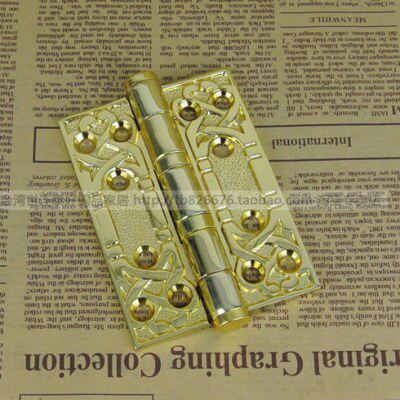 台湾泰好 轴承静音纯铜门铰链 欧式豪华5寸全铜房门合页HG 301 3G