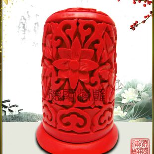 质量保障特色居家吉祥百顺摆件生日礼物商务礼品漆雕十字花牙签筒