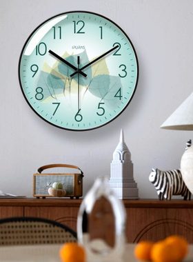 易普拉6241挂钟客厅钟表简约北欧时尚家用时钟挂表静音扫秒石英钟