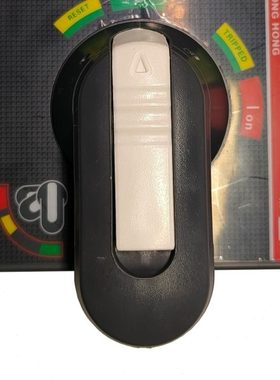 灰色白色四方方形柜门外旋转操作把手柄可挂锁AA新型固定孔65/88