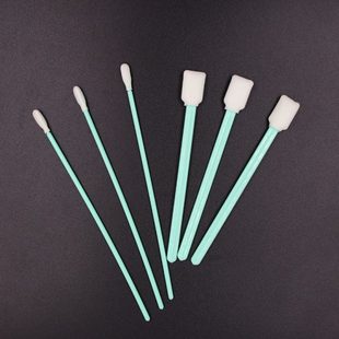 100支装 UV喷头喷绘机净化海绵无尘布棉签 包 擦拭棒 无尘棉签