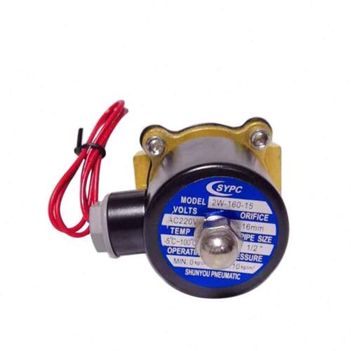 SYPC气动元件 2W160-15 220V电磁阀铜体 二通阀水阀4分牙