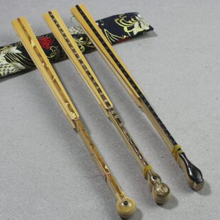 9.5文玩苏工扇面水磨玉竹梅妃白牛角棕竹镶嵌折扇子古风圆头花瓶