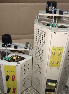 全铜TDGC2-5KVA电动调压器带电机5KW单相输入380v，输出0/280-450