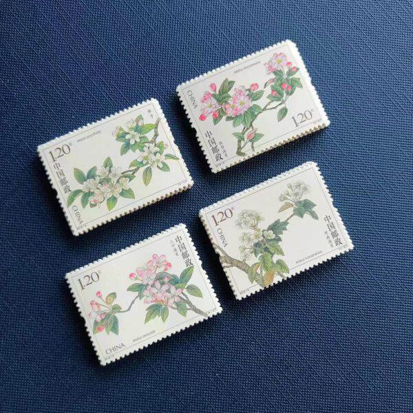 2018-6 海棠花  邮票 120分 可邮寄 打折 寄信邮票 5套20枚
