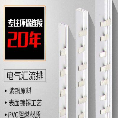高科汇流排连接排紫铜镀锡空开连接条1P 2P 3P 4P 63A 100A 150A